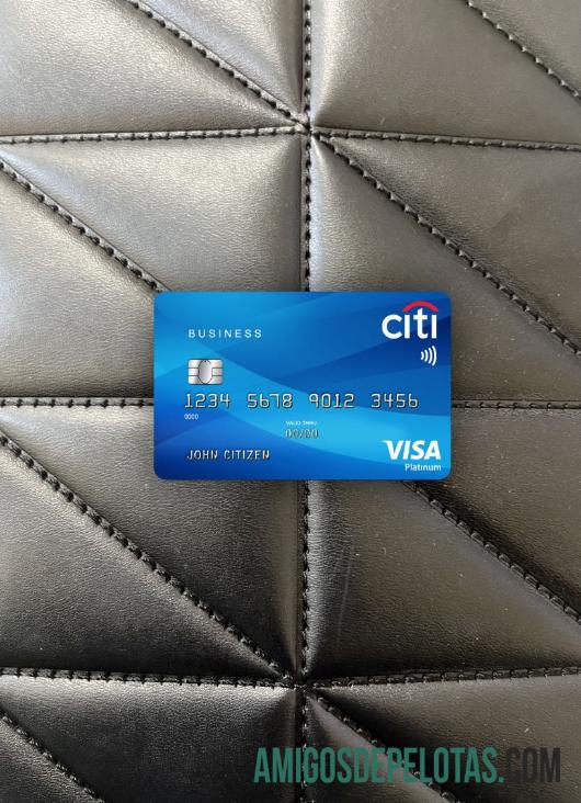 Cartão Citibank Visa Platinum dos EUA Photolook Front exemplo